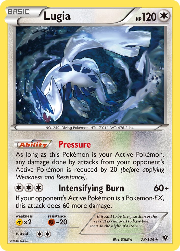 Lugia (78/124) (Theme Deck Exclusive) [XY: Fates Collide] | Black Swamp Games