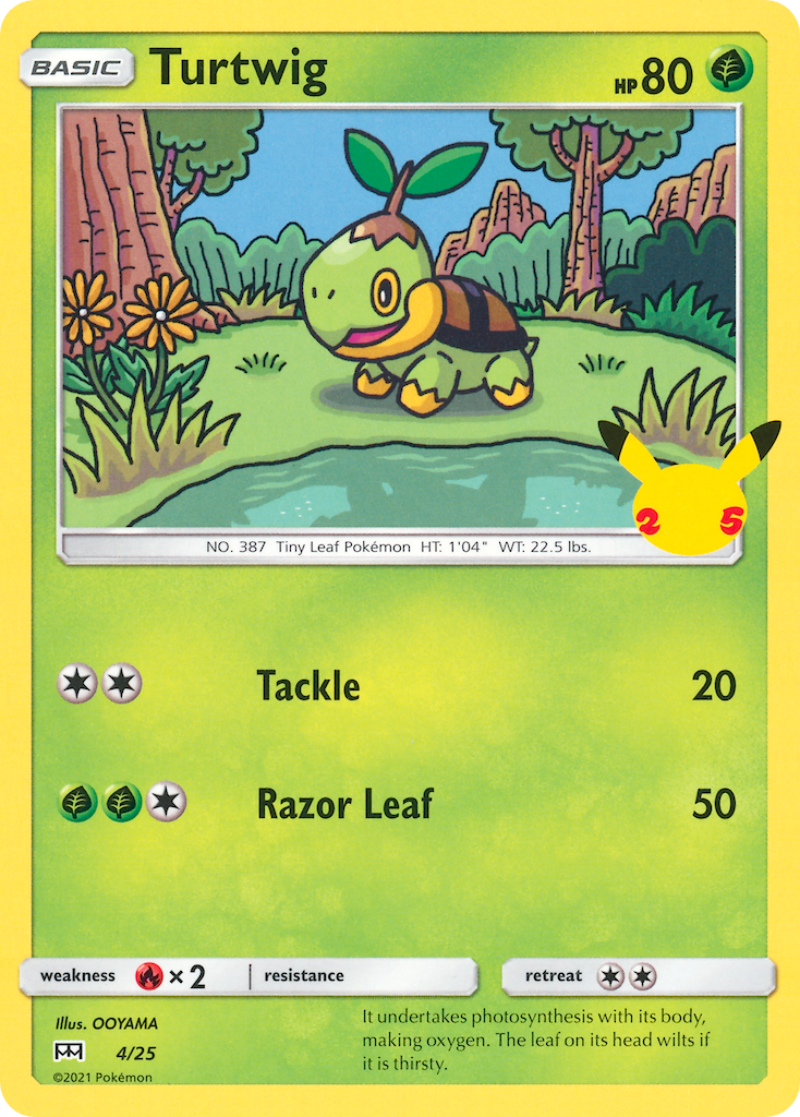 Turtwig (4/25) [McDonald's 25th Anniversary] | Black Swamp Games