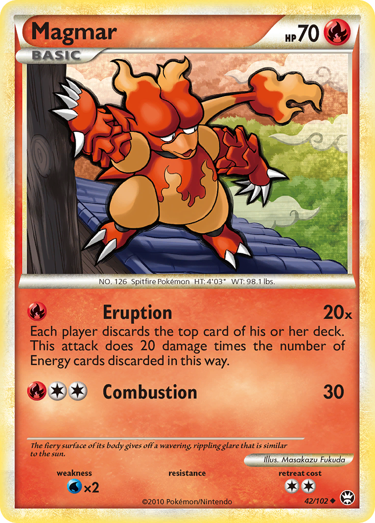 Magmar (42/102) [HeartGold & SoulSilver: Triumphant] | Black Swamp Games