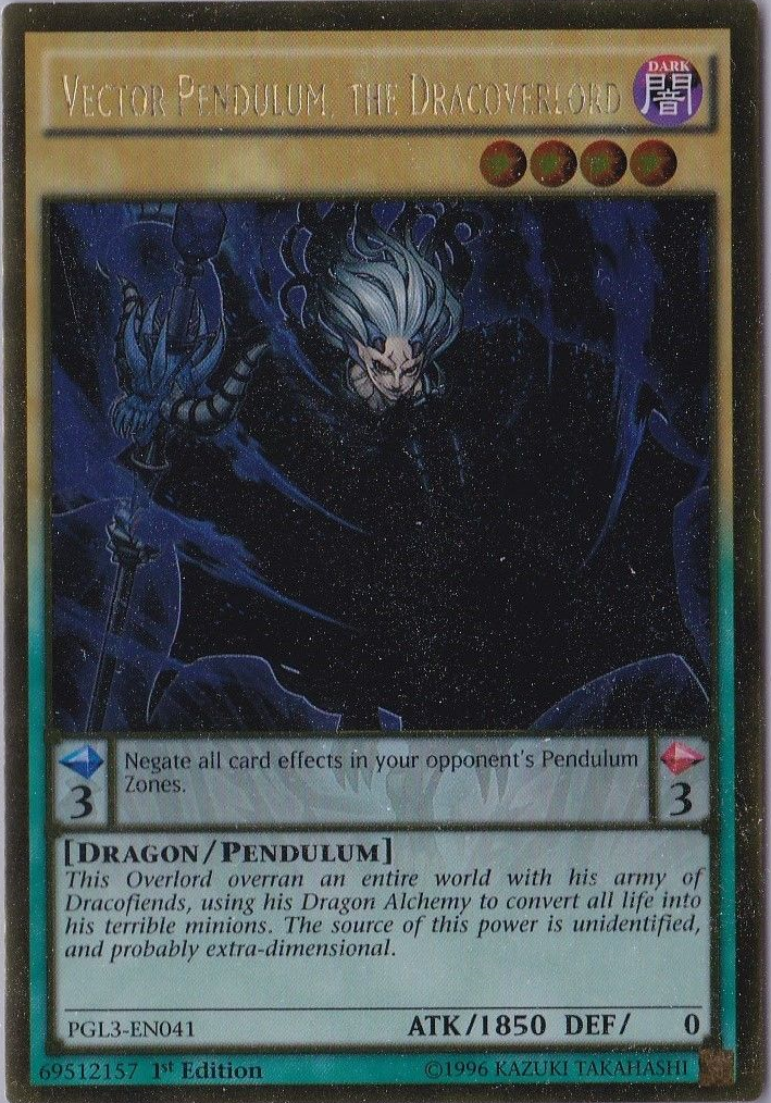 Vector Pendulum, the Dracoverlord [PGL3-EN041] Gold Rare | Black Swamp Games
