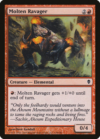 Molten Ravager [Zendikar] | Black Swamp Games