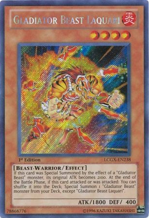 Gladiator Beast Laquari [LCGX-EN238] Secret Rare | Black Swamp Games