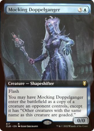 Mocking Doppelganger (Extended Art) [Commander Legends: Battle for Baldur's Gate] | Black Swamp Games