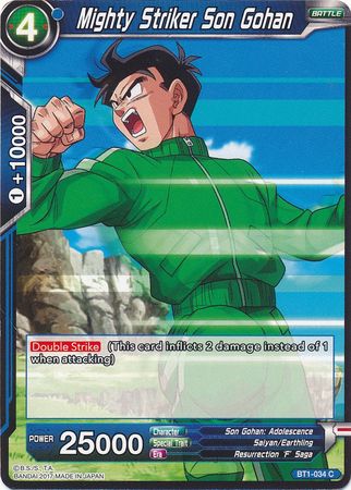 Mighty Striker Son Gohan [BT1-034] | Black Swamp Games