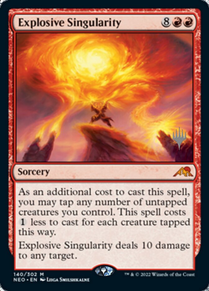 Explosive Singularity (Promo Pack) [Kamigawa: Neon Dynasty Promos] | Black Swamp Games