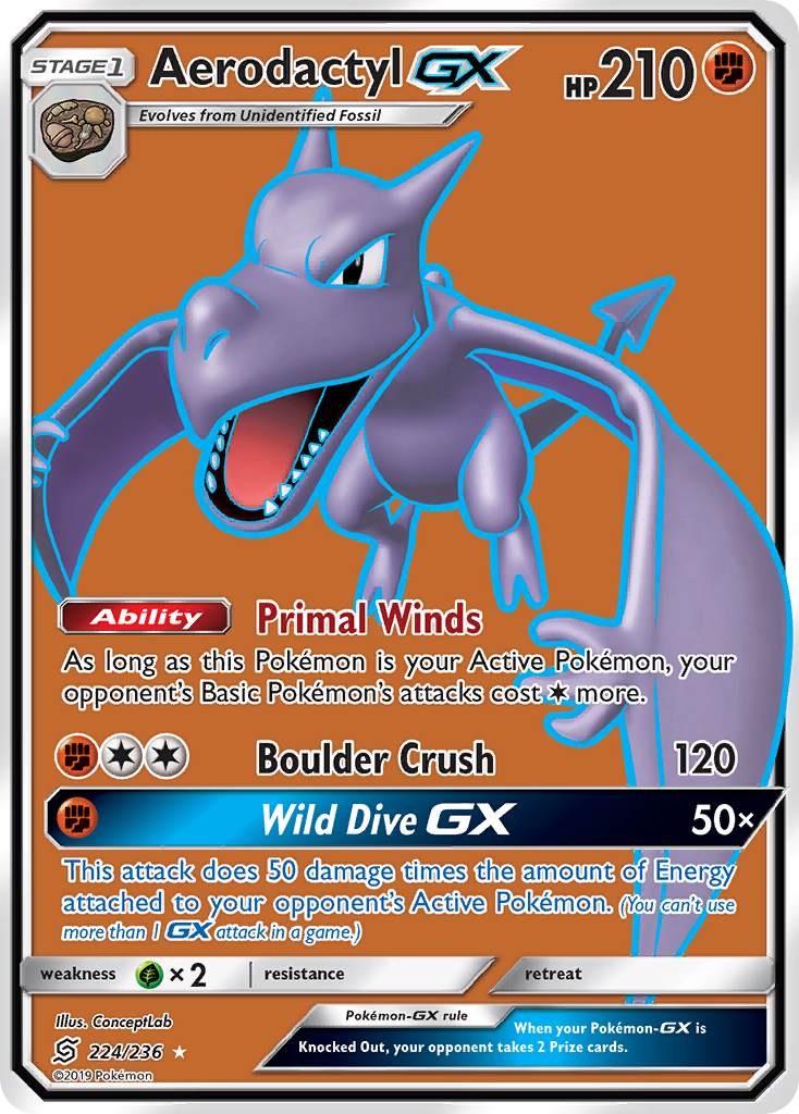 Aerodactyl GX (224/236) [Sun & Moon: Unified Minds] | Black Swamp Games