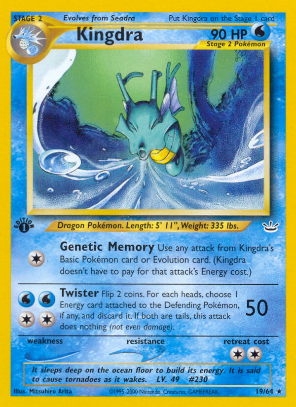 Kingdra (19/64) [Neo Revelation 1st Edition] | Black Swamp Games