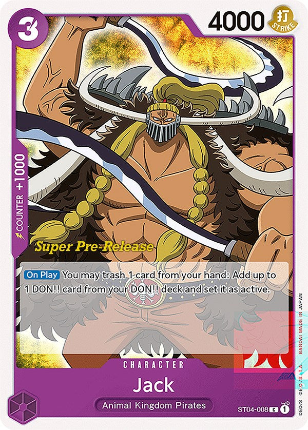 Jack [Super Pre-Release Starter Deck: Animal Kingdom Pirates] | Black Swamp Games