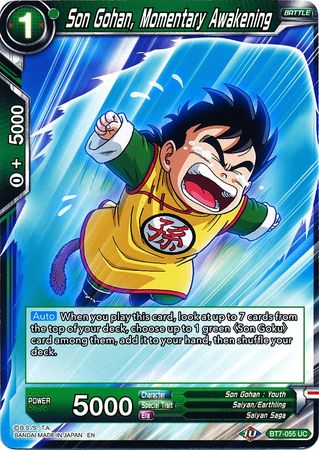 Son Gohan, Momentary Awakening [BT7-055] | Black Swamp Games