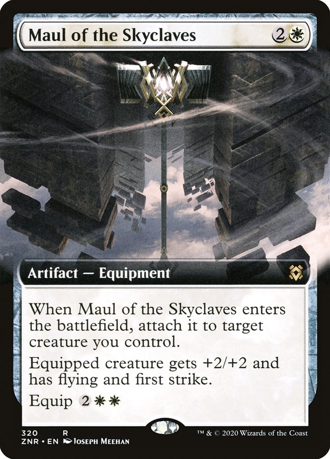 Maul of the Skyclaves (Extended Art) [Zendikar Rising] | Black Swamp Games