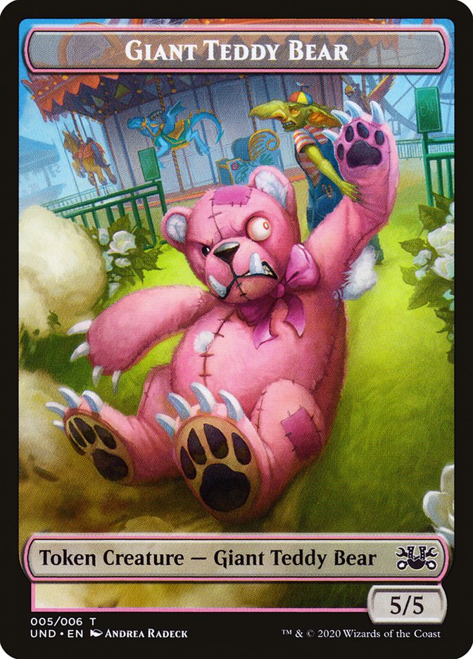 Giant Teddy Bear // Acorn Stash Double-sided Token [Unsanctioned Tokens] | Black Swamp Games