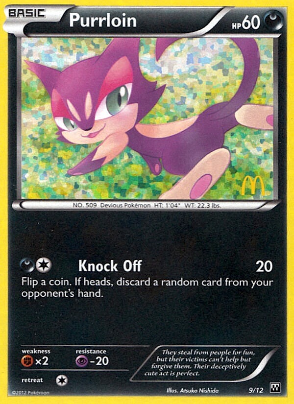 Purrloin (9/12) [McDonald's Promos: 2012 Collection] | Black Swamp Games