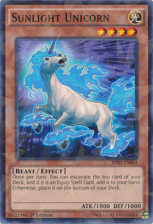 Sunlight Unicorn [BP03-EN064] Shatterfoil Rare | Black Swamp Games