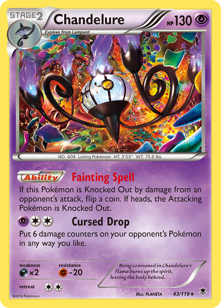 Chandelure (43/119) [XY: Phantom Forces] | Black Swamp Games