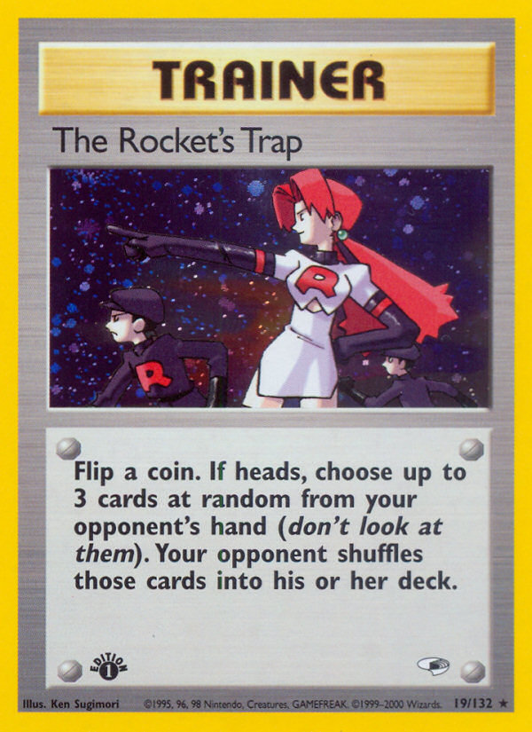 The Rocket's Trap (19/132) [Gym Heroes 1st Edition] | Black Swamp Games