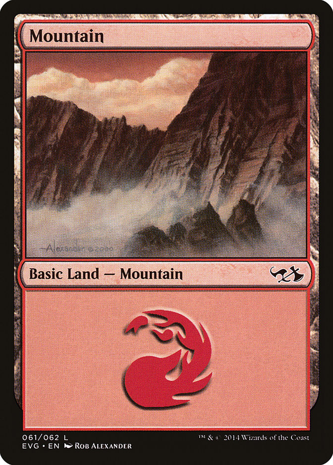 Mountain (61) (Elves vs. Goblins) [Duel Decks Anthology] | Black Swamp Games