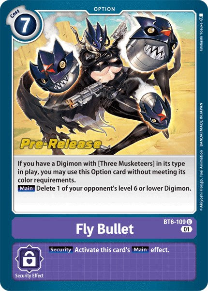 Fly Bullet [BT6-109] [Double Diamond Pre-Release Cards] | Black Swamp Games