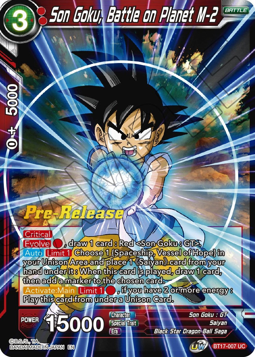 Son Goku, Battle on Planet M-2 (BT17-007) [Ultimate Squad Prerelease Promos] | Black Swamp Games