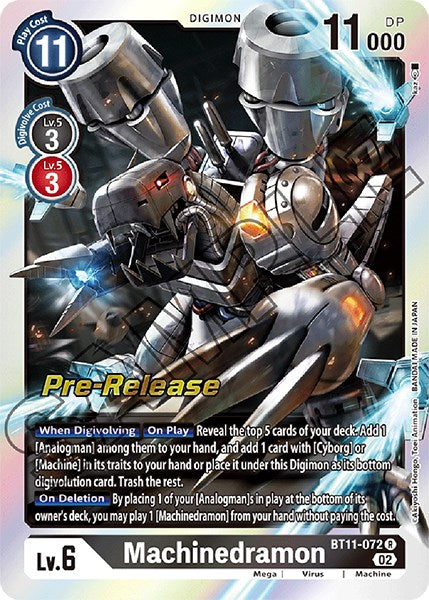 Machinedramon [BT11-072] [Dimensional Phase Pre-Release Promos] | Black Swamp Games