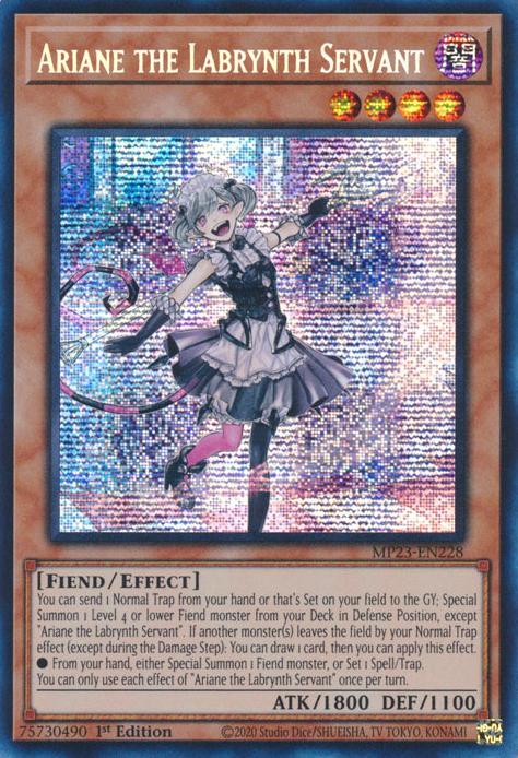 Ariane the Labrynth Servant [MP23-EN228] Prismatic Secret Rare | Black Swamp Games