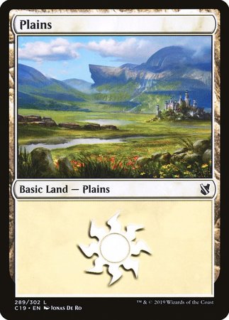 Plains (289) [Commander 2019] | Black Swamp Games