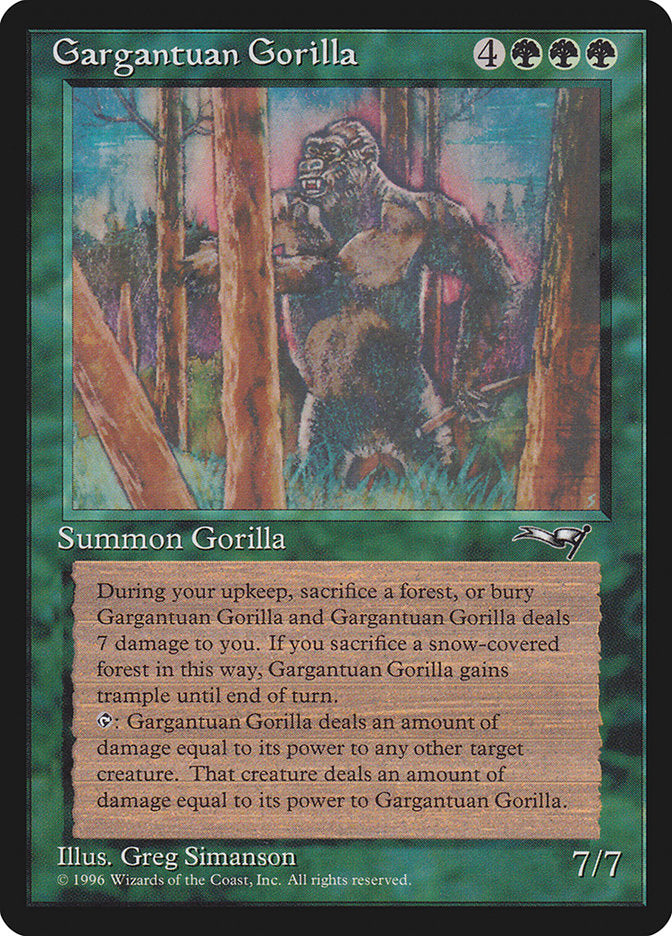 Gargantuan Gorilla [Alliances] | Black Swamp Games