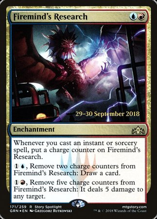 Firemind's Research [Guilds of Ravnica Promos] | Black Swamp Games