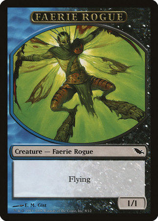 Faerie Rogue Token (Blue/Black) [Shadowmoor Tokens] | Black Swamp Games