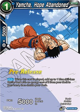 Yamcha, Hope Abandoned (BT13-044) [Supreme Rivalry Prerelease Promos] | Black Swamp Games