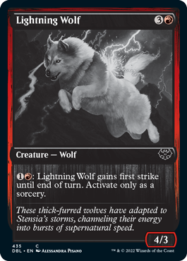 Lightning Wolf [Innistrad: Double Feature] | Black Swamp Games