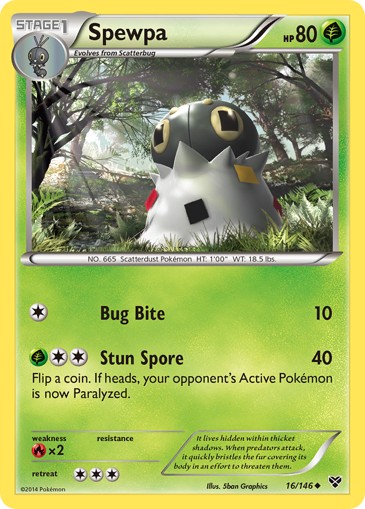 Spewpa (16/146) [XY: Base Set] | Black Swamp Games