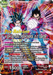 Son Goku & Vegeta // SS4 Son Goku & SS4 Vegeta, In It Together (BT18-001) [Dawn of the Z-Legends Prerelease Promos] | Black Swamp Games