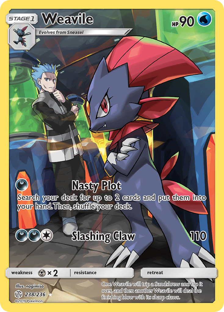 Weavile (238/236) [Sun & Moon: Cosmic Eclipse] | Black Swamp Games