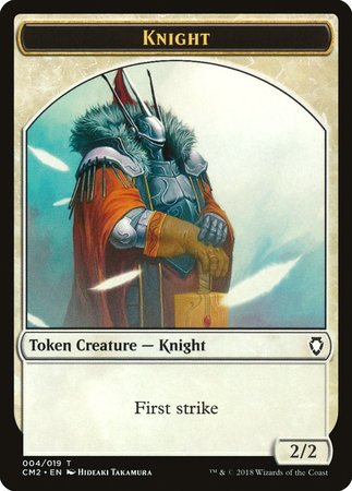 Knight Token [Commander Anthology Volume II Tokens] | Black Swamp Games