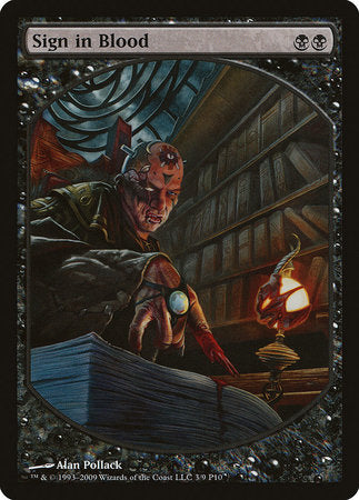 Sign in Blood [Magic Player Rewards 2010] | Black Swamp Games