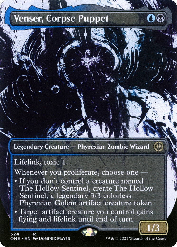 Venser, Corpse Puppet (Borderless Ichor) [Phyrexia: All Will Be One] | Black Swamp Games