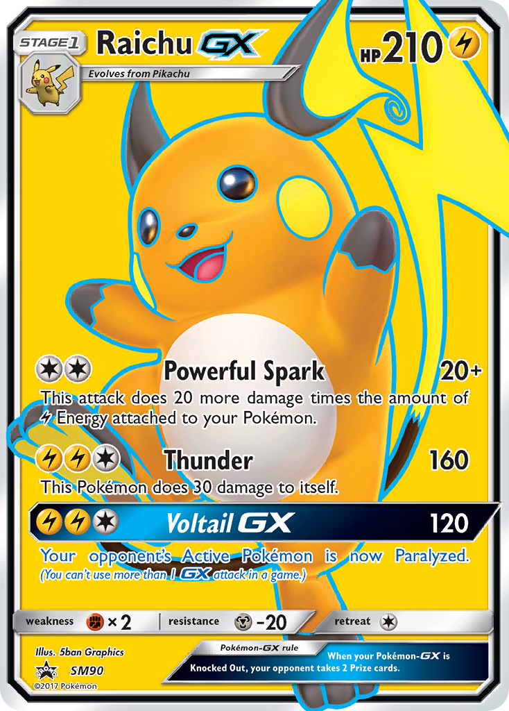 Raichu GX (SM90) [Sun & Moon: Black Star Promos] | Black Swamp Games