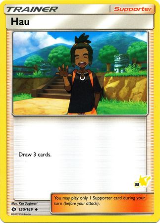 Hau (120/149) (Pikachu Stamp #33) [Battle Academy 2020] | Black Swamp Games