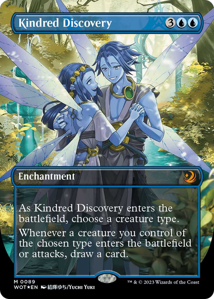 Kindred Discovery (Anime Borderless) (Confetti Foil) [Wilds of Eldraine: Enchanting Tales] | Black Swamp Games