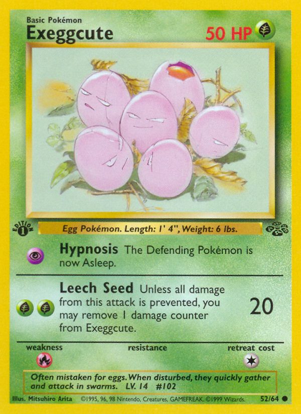 Exeggcute (52/64) [Jungle 1st Edition] | Black Swamp Games