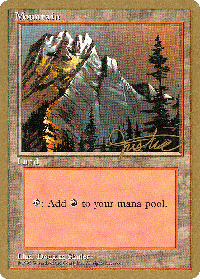 Mountain (mj373) (Mark Justice) [Pro Tour Collector Set] | Black Swamp Games