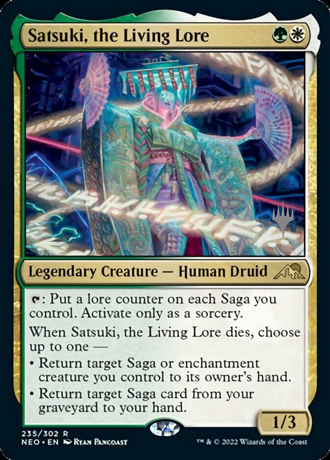 Satsuki, the Living Lore (Promo Pack) [Kamigawa: Neon Dynasty Promos] | Black Swamp Games