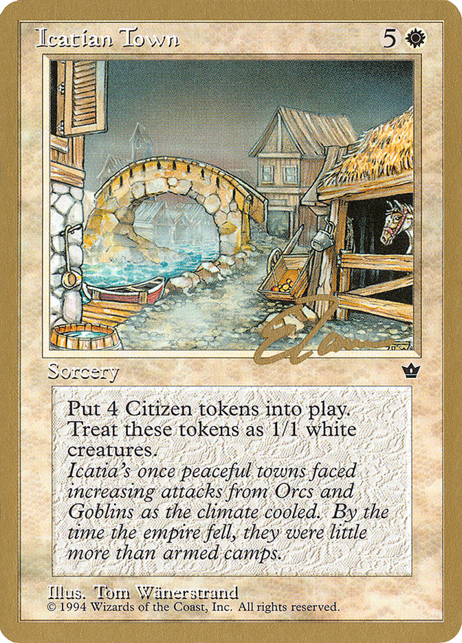 Icatian Town (Eric Tam) [Pro Tour Collector Set] | Black Swamp Games