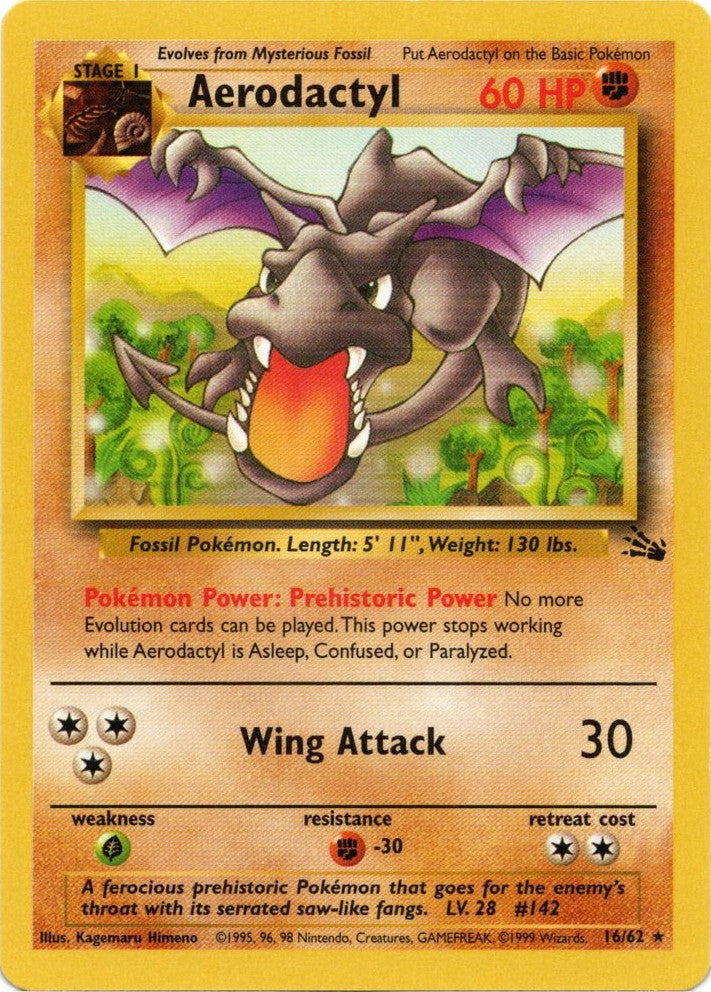 Aerodactyl (16/62) [Fossil Unlimited] | Black Swamp Games