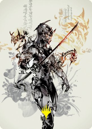 Satoru Umezawa 1 Art Card (Gold-Stamped Signature) [Kamigawa: Neon Dynasty Art Series] | Black Swamp Games