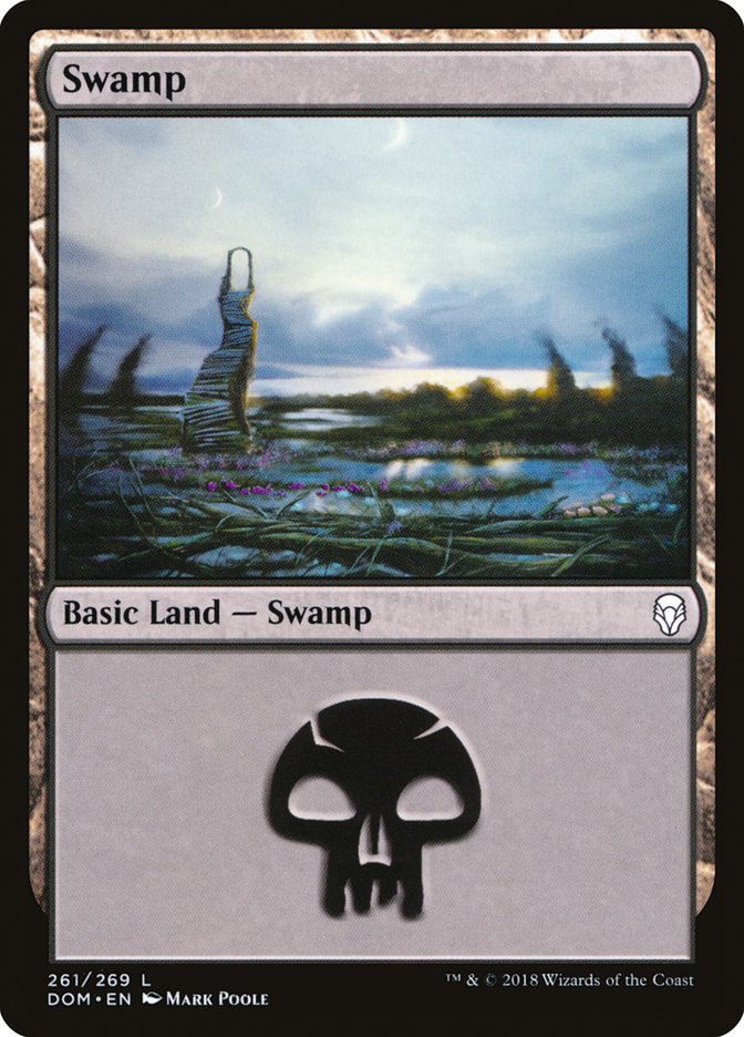 Swamp (261) [Dominaria] | Black Swamp Games
