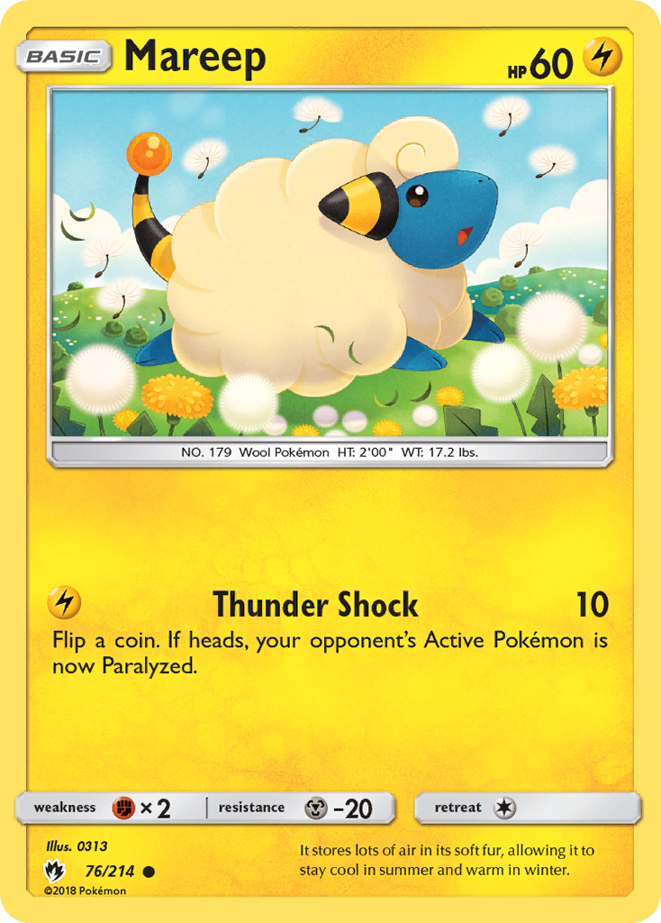 Mareep (76/214) [Sun & Moon: Lost Thunder] | Black Swamp Games