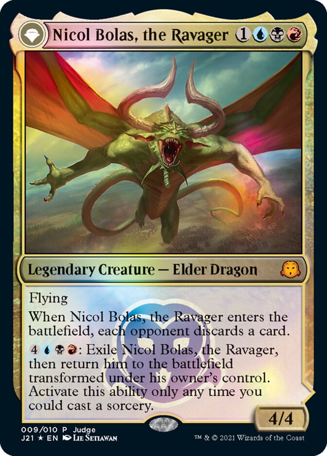 Nicol Bolas, the Ravager [Judge Gift Cards 2021] | Black Swamp Games