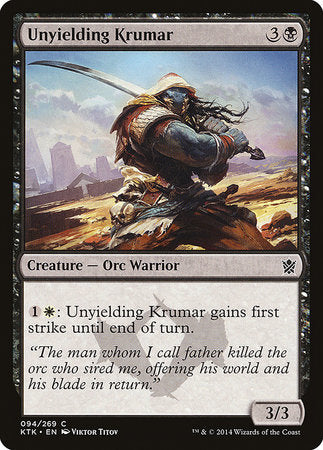Unyielding Krumar [Khans of Tarkir] | Black Swamp Games