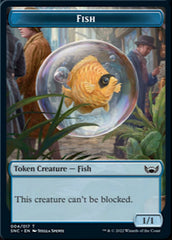 Fish // Citizen Double-sided Token [Streets of New Capenna Tokens] | Black Swamp Games